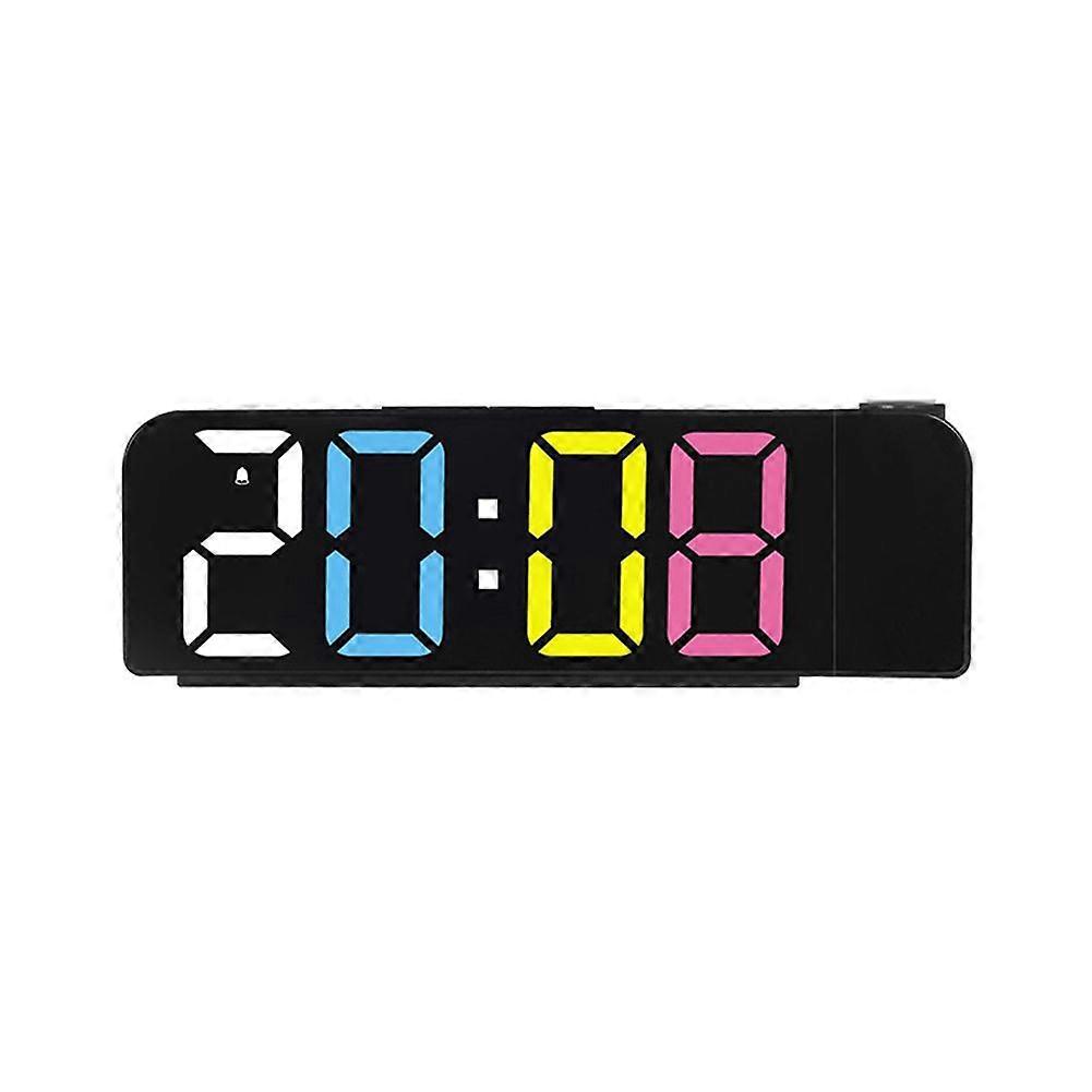 Simple Projection Alarm Clock LED Large Font Display Electronic Clock with Temperature Display G Style