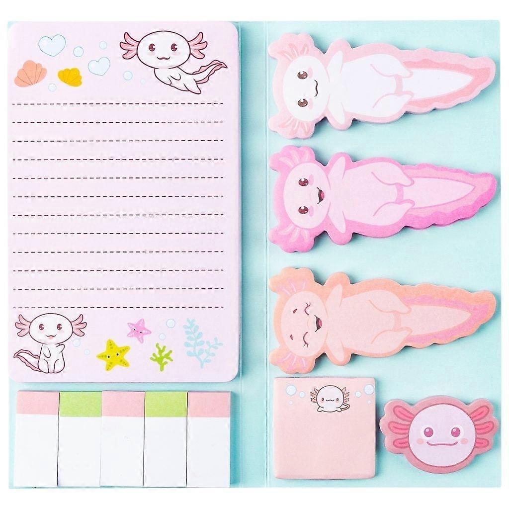 550 Sheets Sticky Notes,I Just Really Like Axolotl Sticky Notes Set