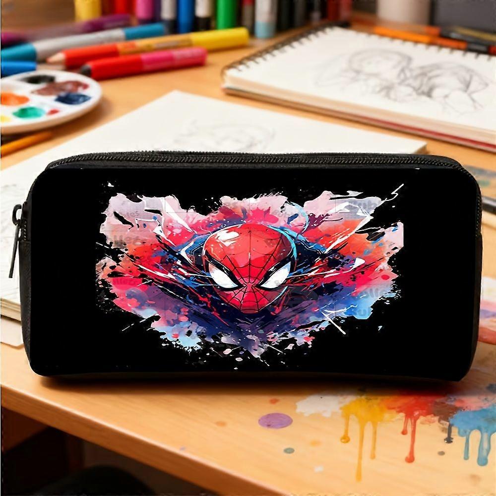 1pc Spider-Man Pencil Case Suitable for School & Office, High-Capacity Organizer with Spider-Man Themed Design, Compact Multifunctional Bag for,, - Ba