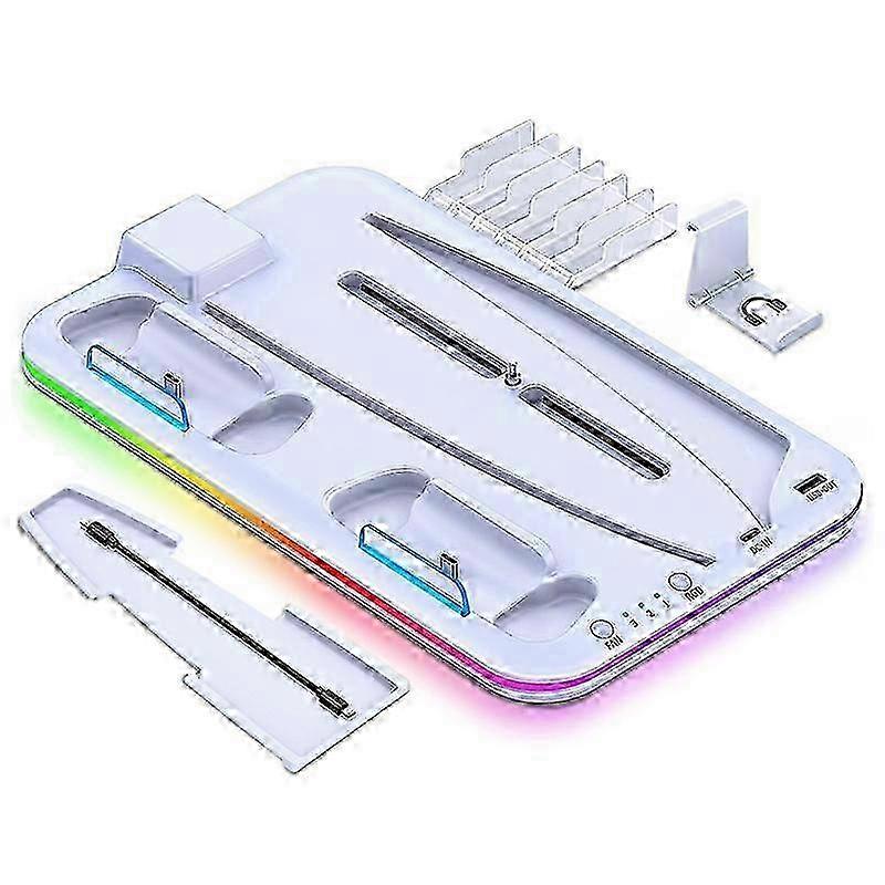 For PS5 / PSVR2 Controller Multi-Functional Cooling Base With RGB Lights