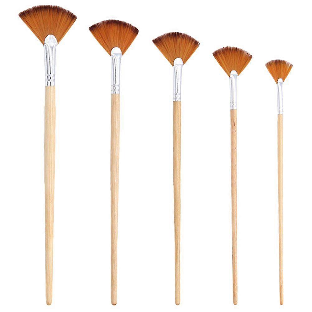 5Pcs Portable Paint Multi-function Fan Professional Watercolor