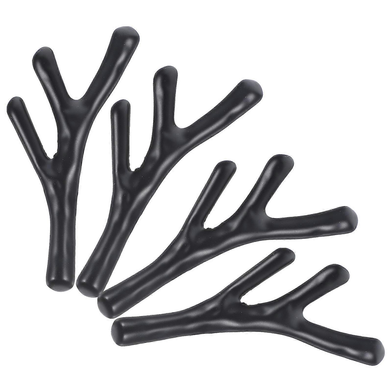 4pcs Branch Shape Cabinet Knobs Closet Handle Decorative Dresser Knobs Furniture Knobs