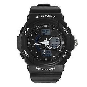 Sports Watch Men's Waterproof Multi-Functional Dual Time Display Quartz