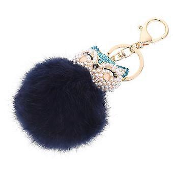 Niedlicher Plüschkugel-Schlüsselanhänger als Deko für Taschen