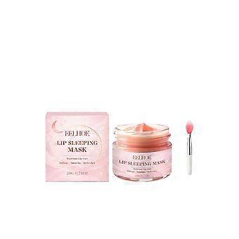 Leppesovemaske, Leppebehandling over natten med sheasmør, hyaluronsyre og vitamin C, Fuktighetsgivende og nærende maske for tørre, flassende lepper, mykgjør og lindrer