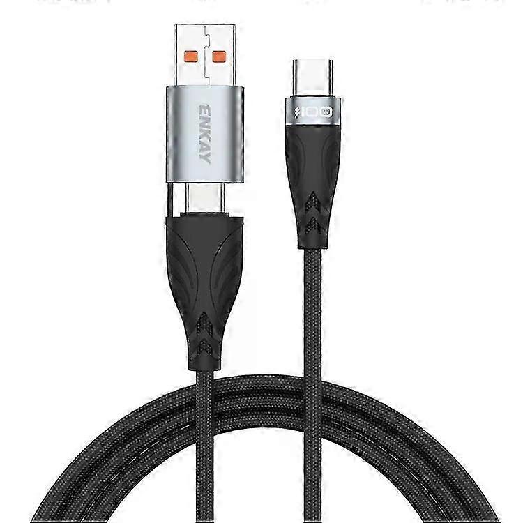 USB Type-C Fast Charging Cable-1m,100W,6A,Data Transfer-ENKAY