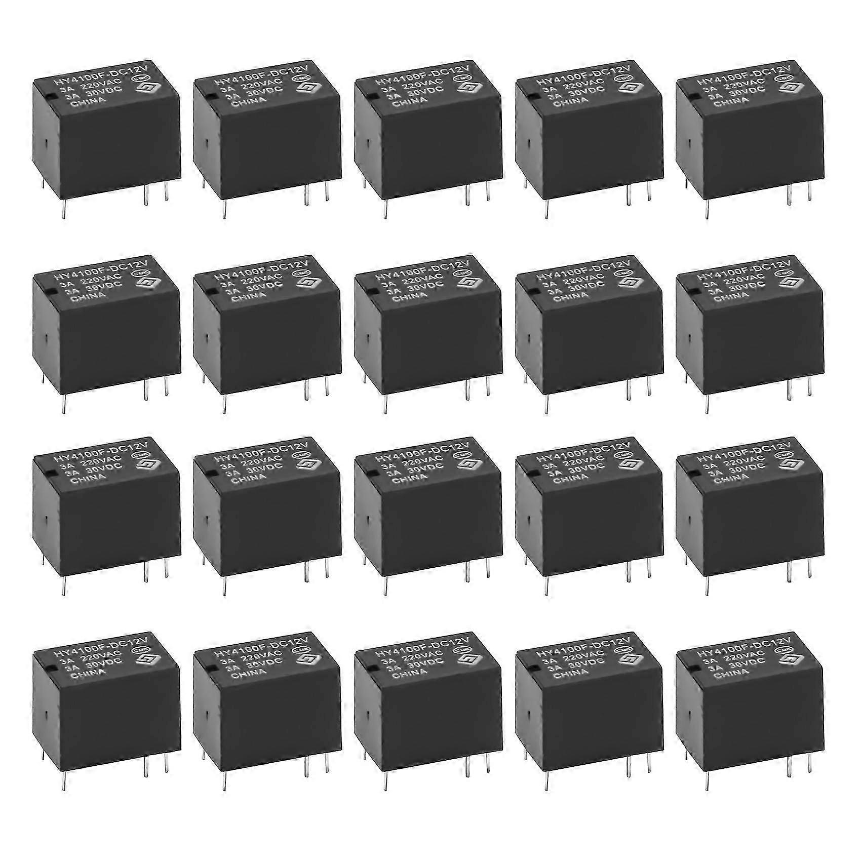 20 PCS Mini Electronic Relay DC 12V