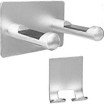 Haartrocknerhalter für Dyson, Wandhalterung Haartrocknerhalter Klebstoff, kompatibel mit Dyson Supersonic Haartrocknern (Silber, Aluminiumlegierung)