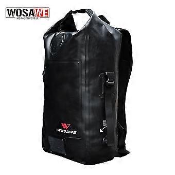 WOSAWE Motorfiets Tas Volledig Waterdichte Wandelen Rugzak Staart Zadeltas Moto Rijden Achter Pakket Helm Tas Motorfiets 25L Capaciteit