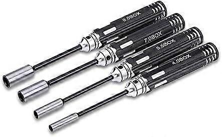 4PCS Hex Socket Nut Drivers Hex Shank Bit Socket Driver Model for RC Car