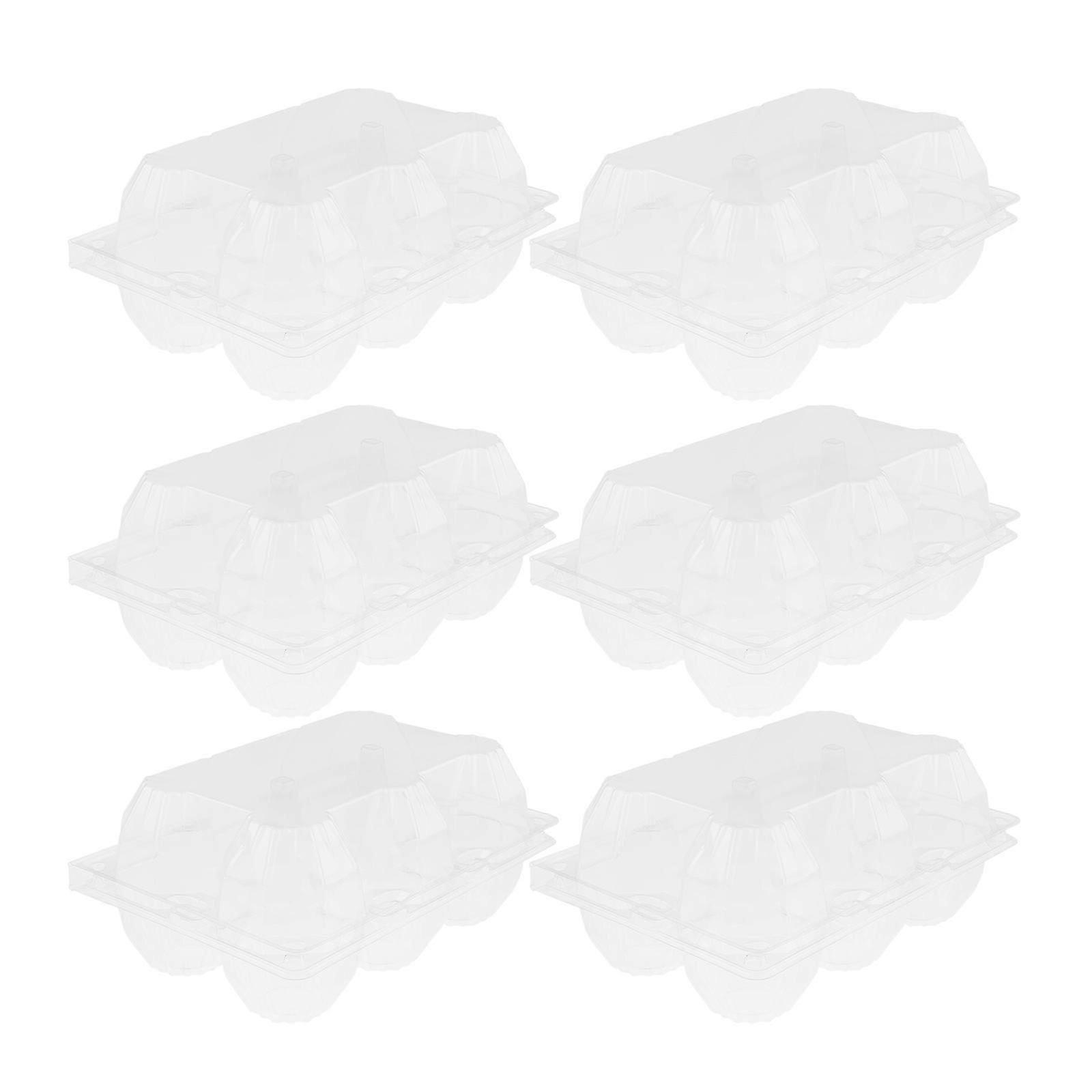 Clear Plastic Egg Cartons | PVC Transparent Egg Storage Holder for Bulk Egg Packaging