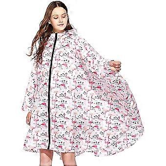 Rain Jacket Poncho for Women Waterproof Lightweight Reusable Hiking Rain Coat Jacket with Hood