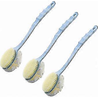 Double-Sided Long Handle Body Brushes for Back Showering (3-Pack) VI