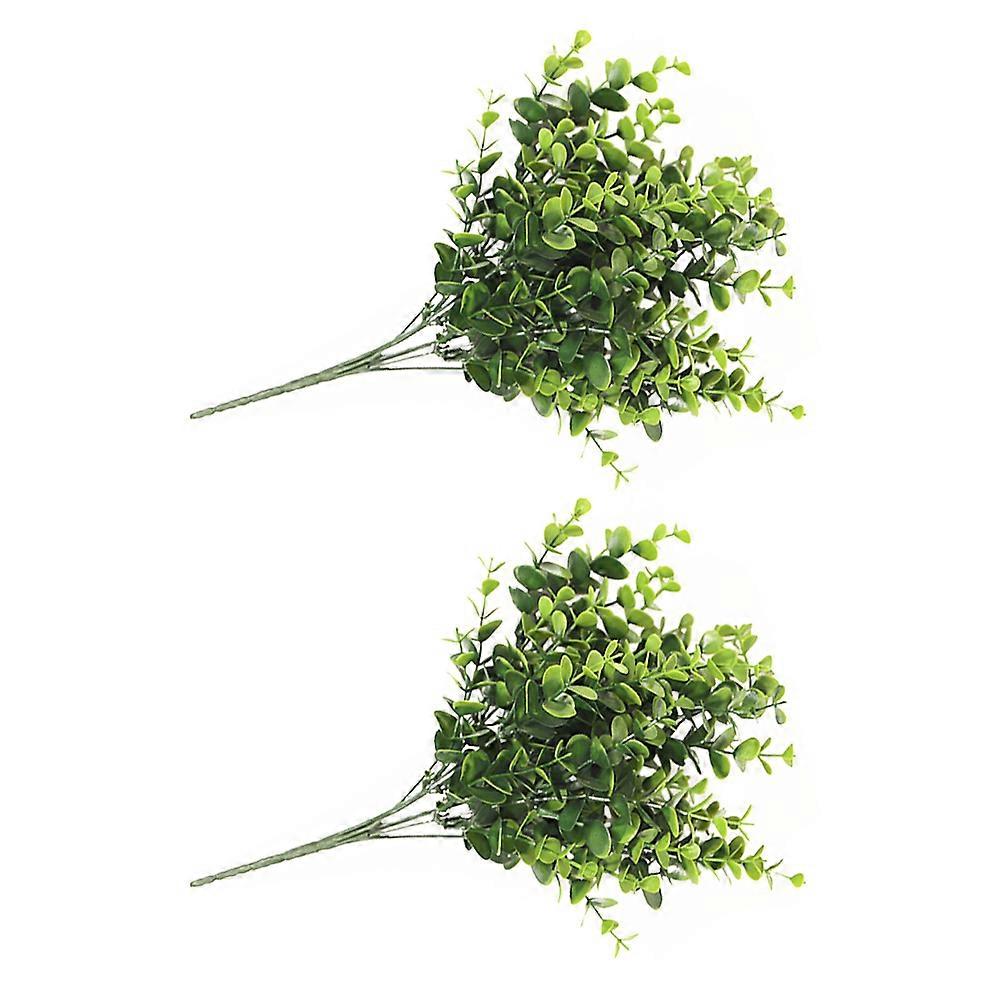 2pcs Artificial Eucalyptus Leaves Simulated Leaf Plants Flower Arrangement Decorations