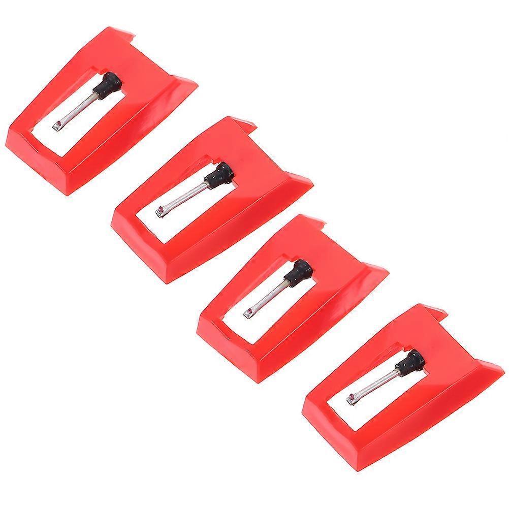 4pcs Record Player Needle Replacement Phonograph Turntable Stylus Accessory