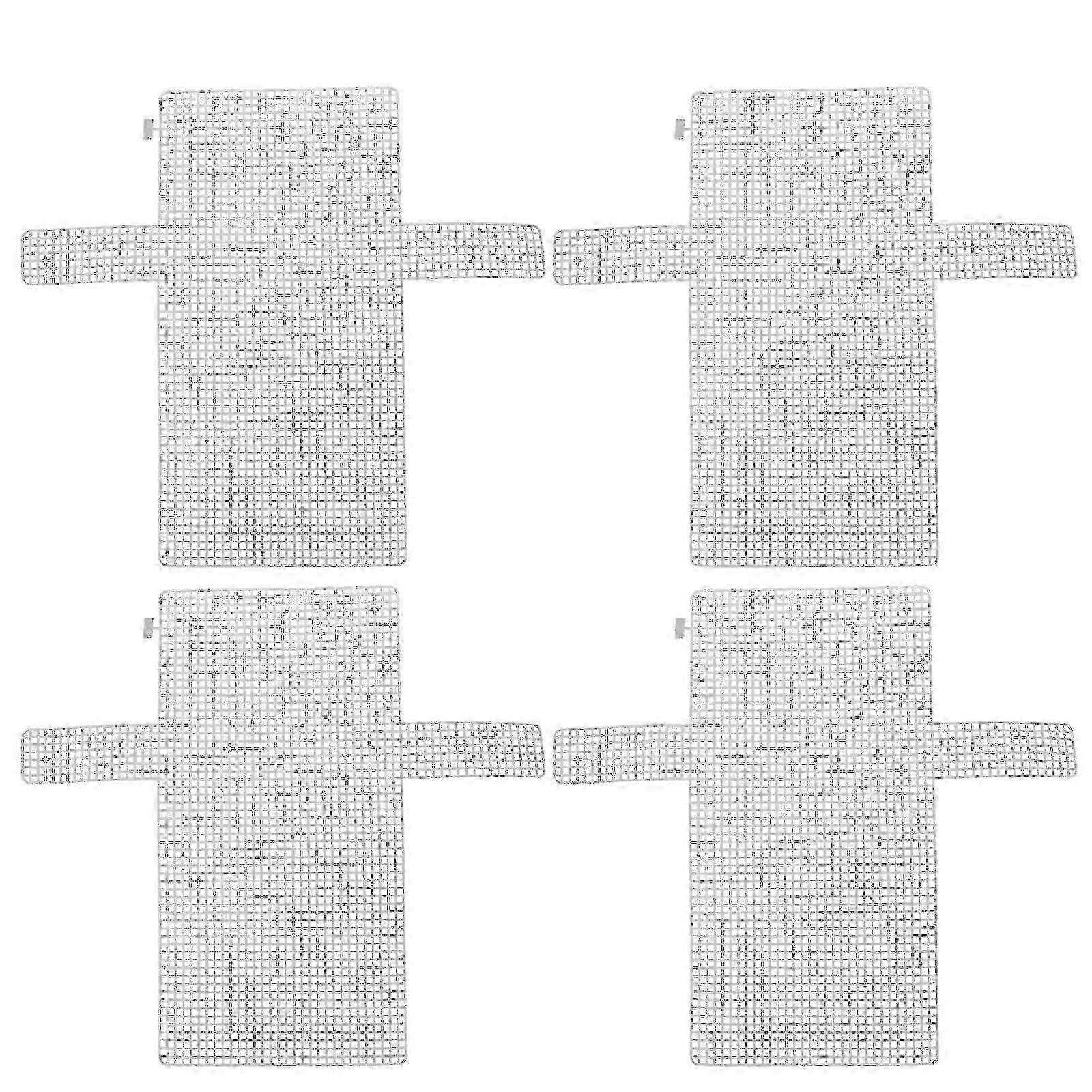 4pcs DIY Mesh Sheets Plastic Handmade Bag Woven Sheets Plastic Grid Sheets