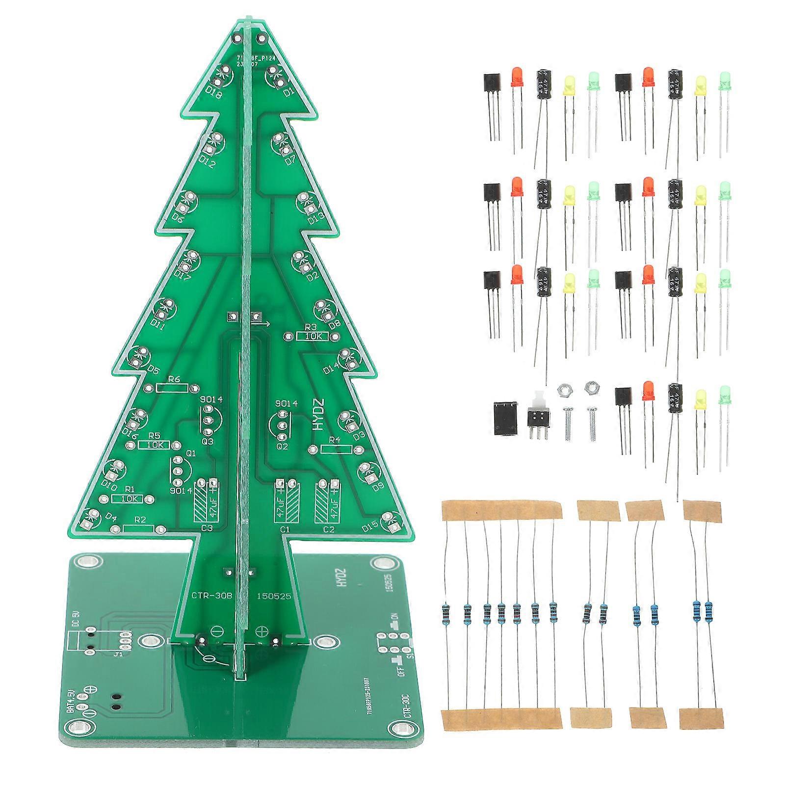 Electronic Practice DIY Kit LED Christmas Tree Kit for Learning