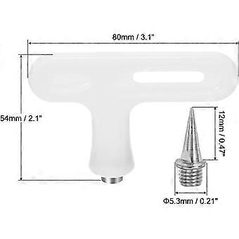 Stalen spikes, 20 stuks vervangende accessoires inclusief spikesleutel, zilverkleurig, compatibel met de meeste sportschoenen met spikes.