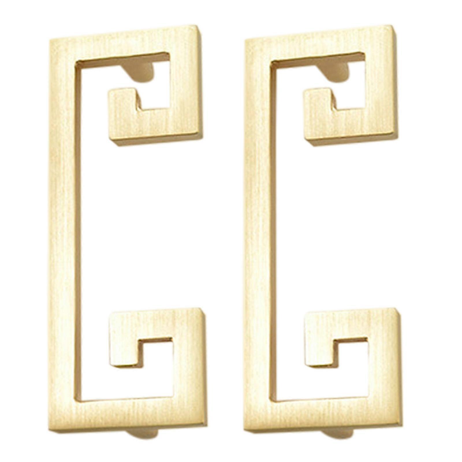 2pcs Cupboard Door Handles Retro Door Knobs Practical Wardrobe Handles