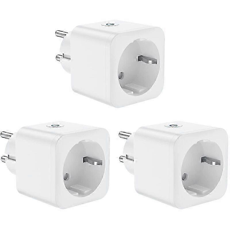 WiFi Connection Plug, 16A 3300W Smart Plug, Compatible with Alexa Google Home, with Voice Control and Remote Control, Timer Socket with Timer Function