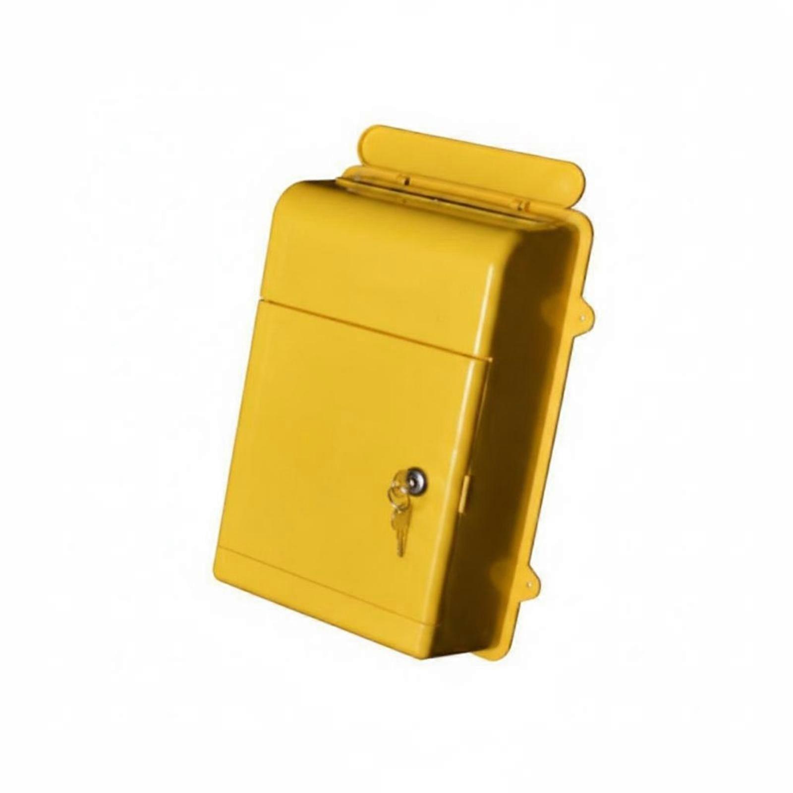 Locking Wall Mailbox Lock and Key Lockable Mailbox Polypropylene Mail Storage