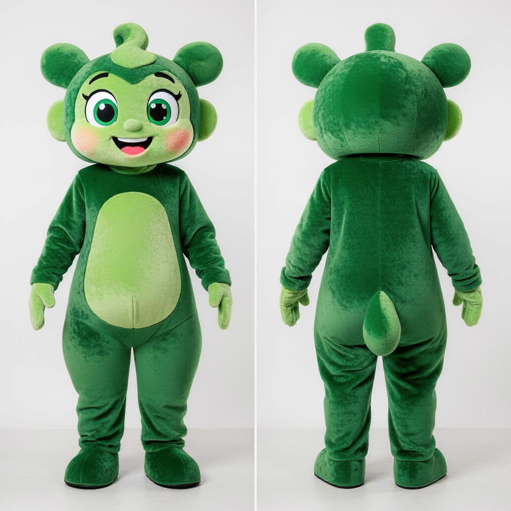 MASTICOT Forest Green Flexible Contortionist Mascot