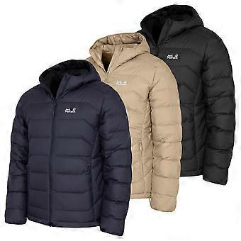 Jaqueta com capuz impermeável e à prova de vento Jack Wolfskin Wild Pass Down para homem