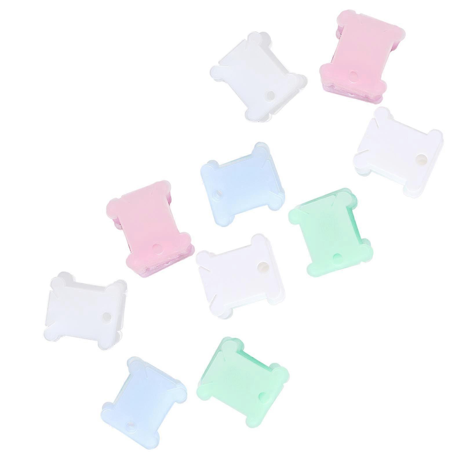 360Pcs Plastic Floss Bobbin Sorting Storage Function 3 Colors Anti Rust Beautiful Practical DIY Sewing Thread Storage