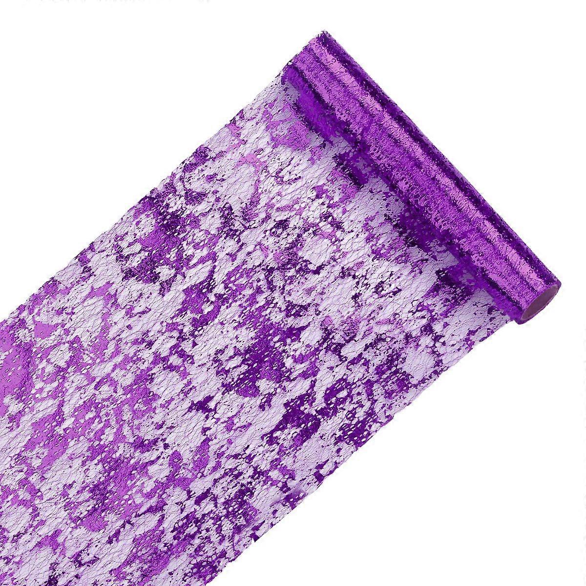 Table Runner Roll with Sequin Foil Metallic Mesh
