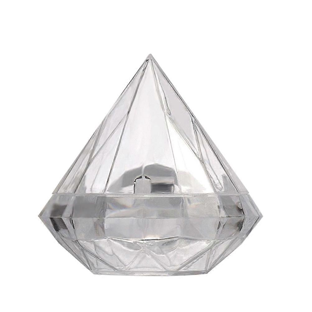 Plastic Cosmetic Bottle Diamond Shape Box for Storage 5Pcs Pack