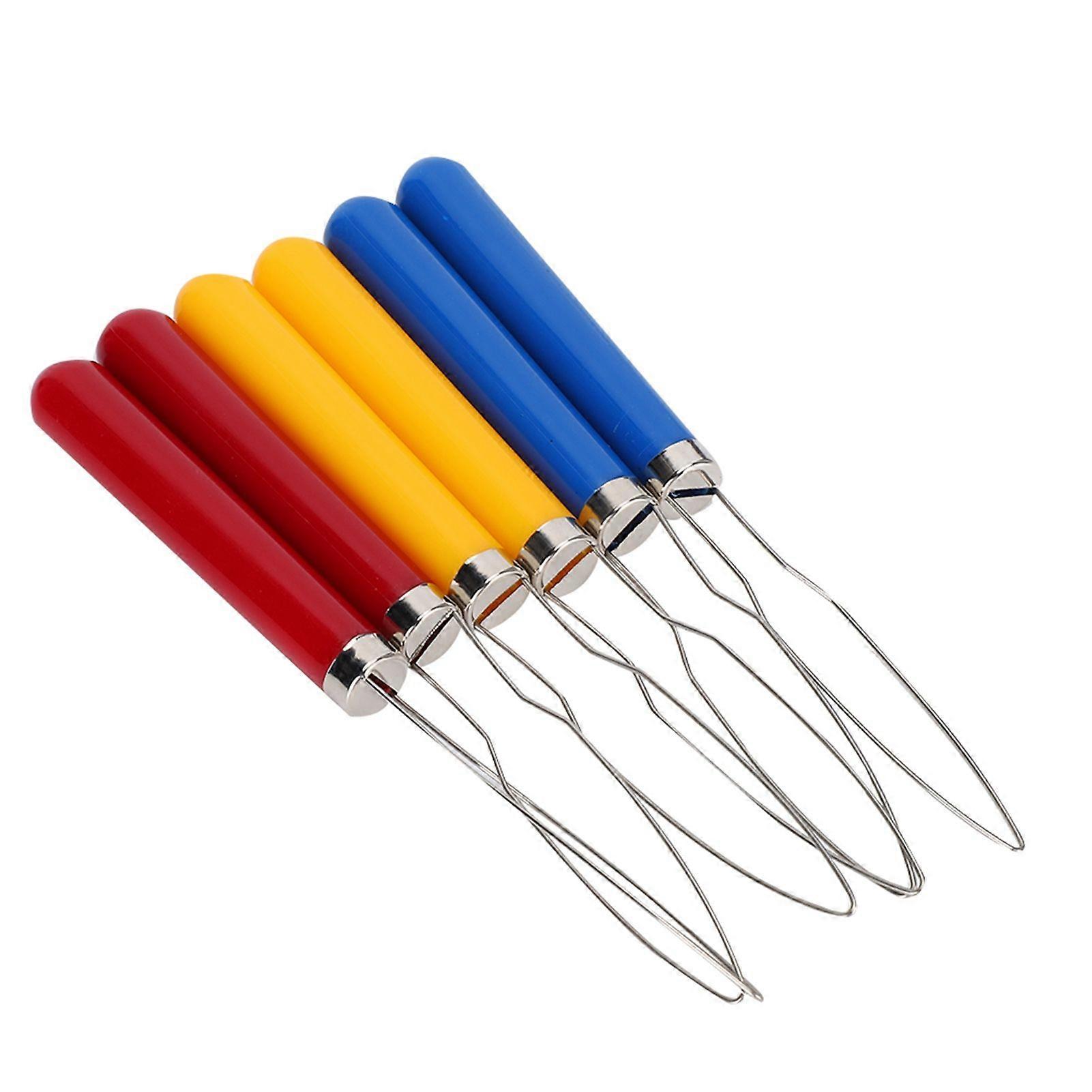 6PCs Wire Loop Button Hook Zipper Pull Assist Tool DIY Accessories Sewing Embroidery Tools