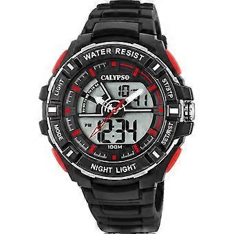 Calypso Reloj Hombre K5769-6 - Correa de Silicona NEGRO
