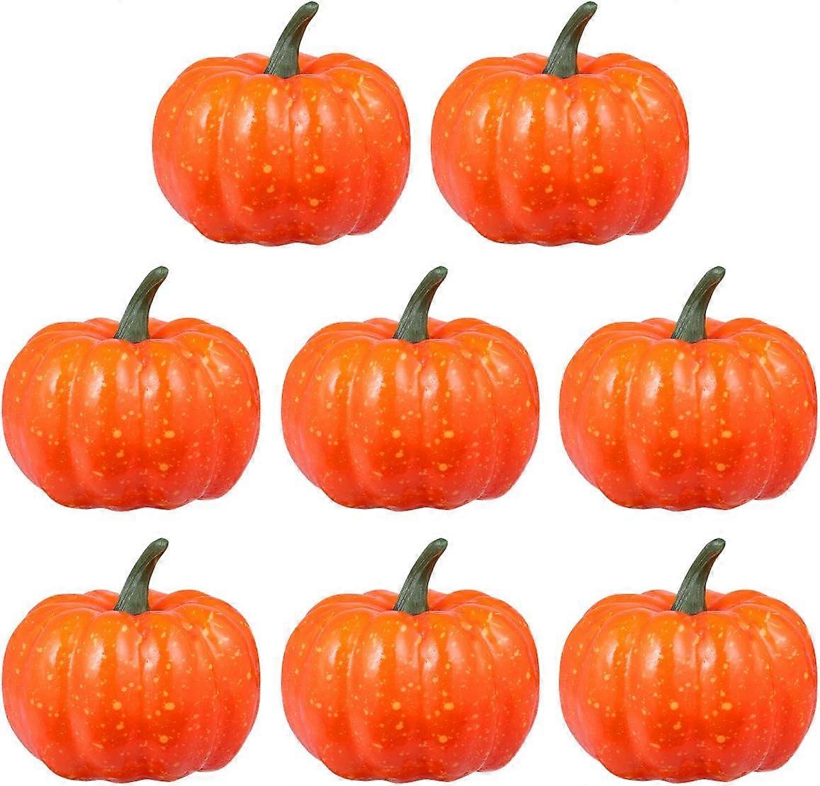Simulation Foam Pumpki Halloween (8pcs, yellow)
