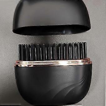 Mini-USB-wiederaufladbare Haarglätterbürste, Taschen-Heißkamm, Schwarz