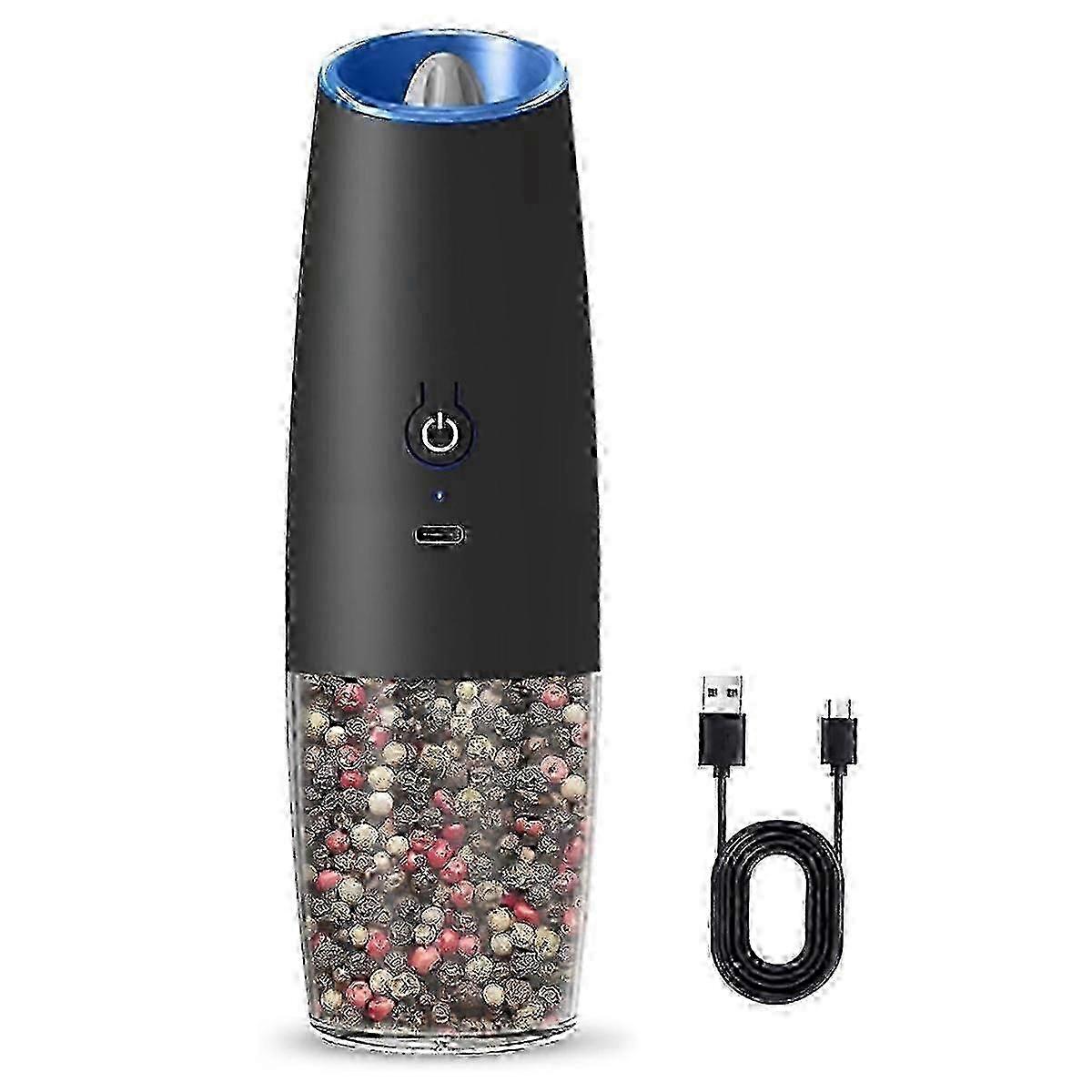 2025 Rechargeable Electric Salt & Pepper Grinder, Adjustable &
