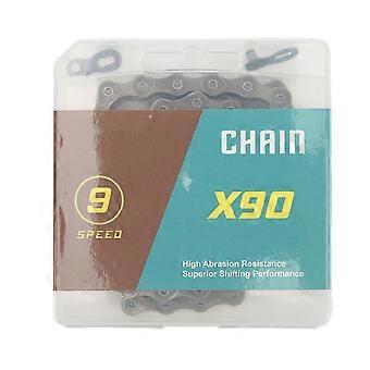 Road Mountain Bike Compatible 9 Speed Carbon Steel Bike Chain Brown Repair Part