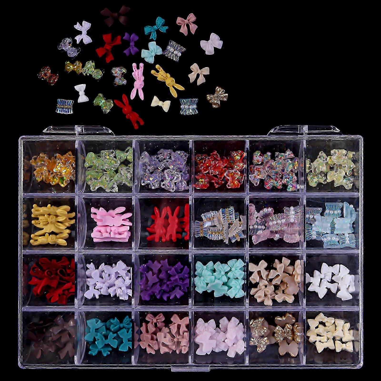 Multicolor 3D Nail Rhinestones Set