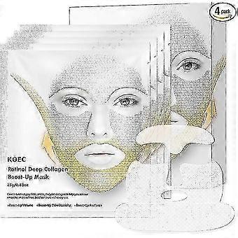 Tiefenwirksame Collagen-Retinol-Maske zur Straffung und Festigung des Gesichts, für V-Linien, Lachfalten und Falten.C4