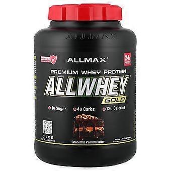 ALLMAX, GOLD ALLWHEY®, Premium Wei-eiwit, Chocolade Pindakaas, 2,27 kg