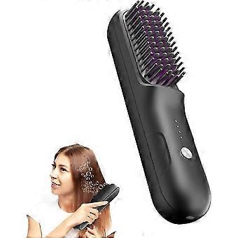2026 Good!! Brush Hair Pro,Brush Hair Pro Cordless Straightener,Brushe Portable Hair Straightener,Hair Straightening Irons for Curl Hair