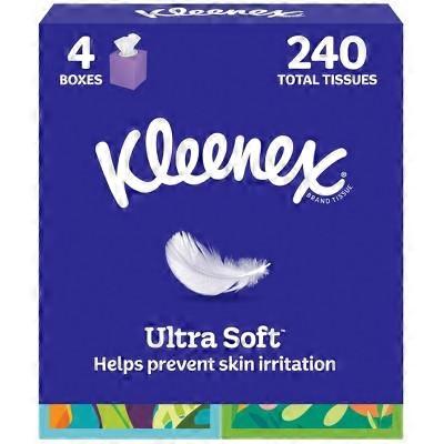 Kleenex Ultra Soft Facial Tissue, 4 ea
