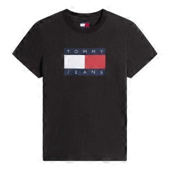 Tommy Jeans Womens/Ladies Logo Ribbed Regular T-Shirt