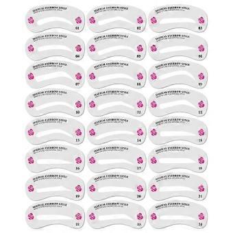 24-Piece Reusable Eyebrow Stencils
