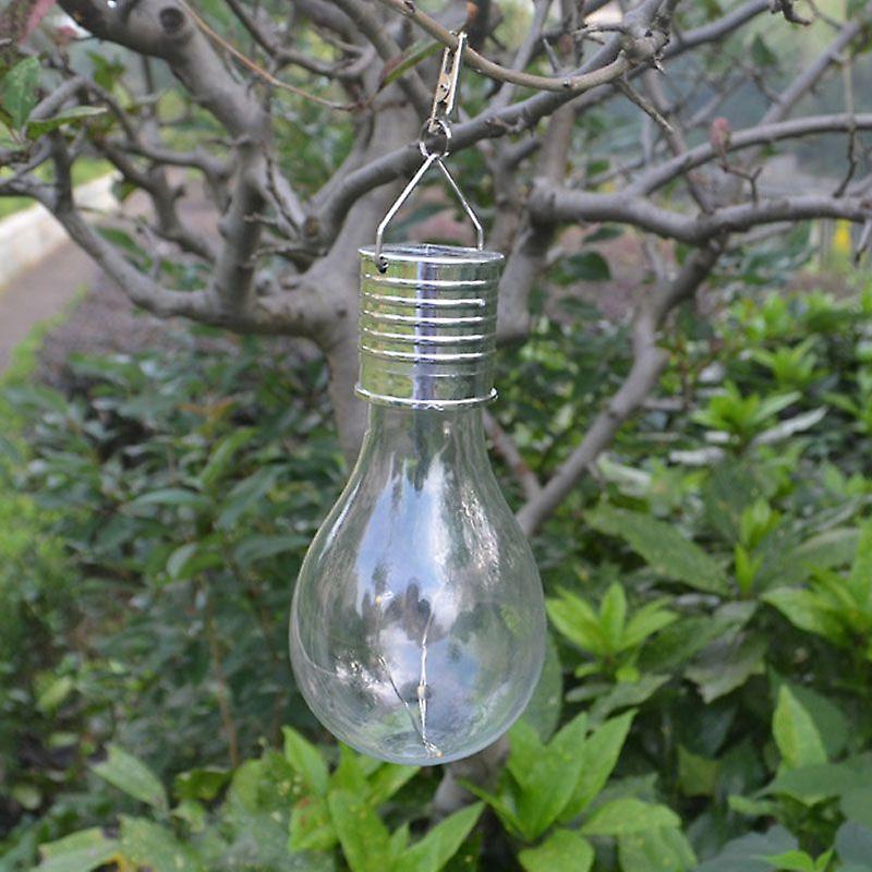 Waterproof Led Solar Panels For Outdoor Garden Camping Hanging Night Light Lamp Bulb