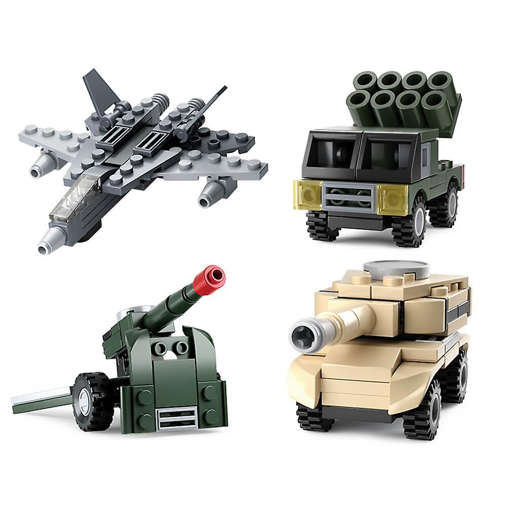 Sluban Builder Series Army 4 Designs Construction Vehicles Set Toys Ages 6+