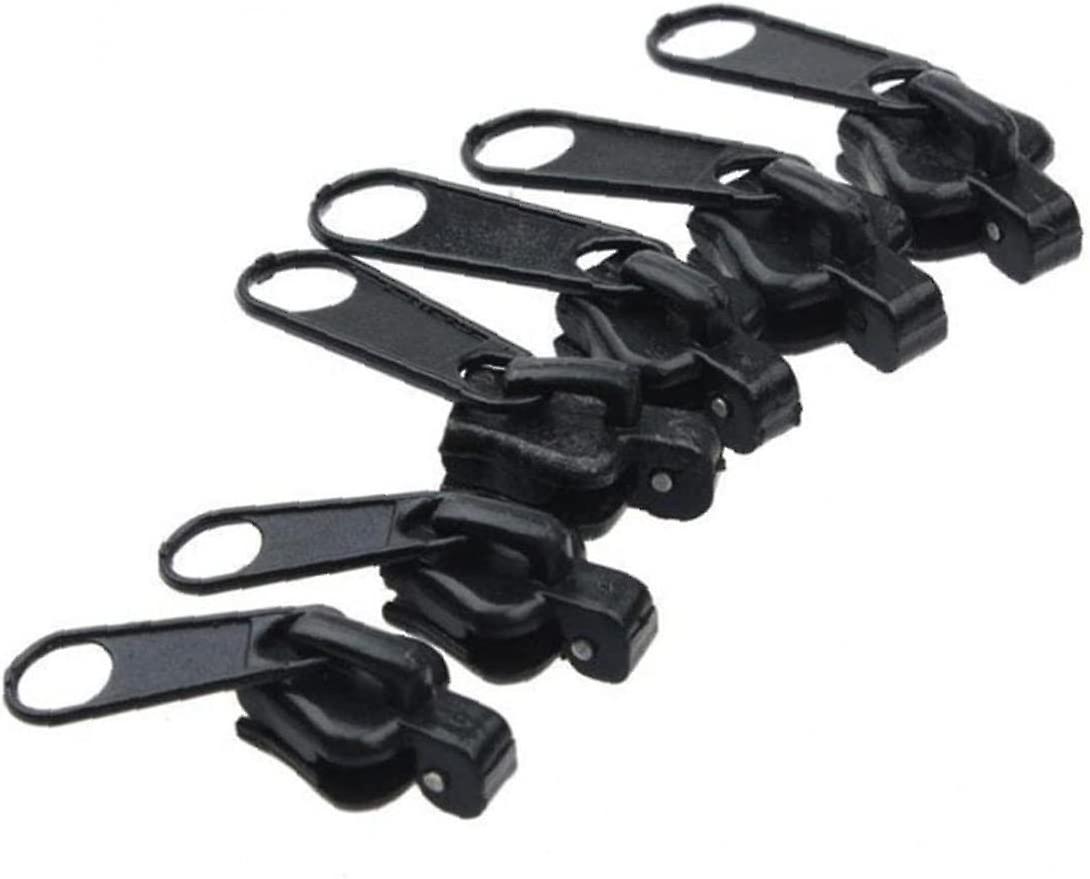 Size Replacement Head Zipper Pulling Target Zip Fixer Fix Repair with Universal Zipper for Clothing 6pacs