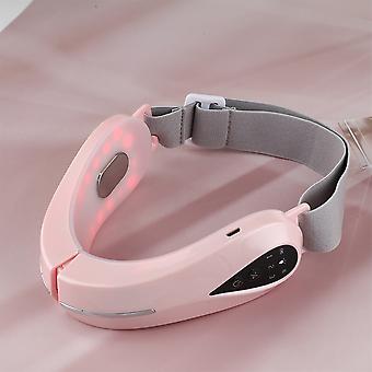 Tens Chin V-line Face Lift Belt Devices Red Blue Led Photon Therapy 3mhz Rf Facial Slimming Anti Aging Ems Skin Tighten Massager