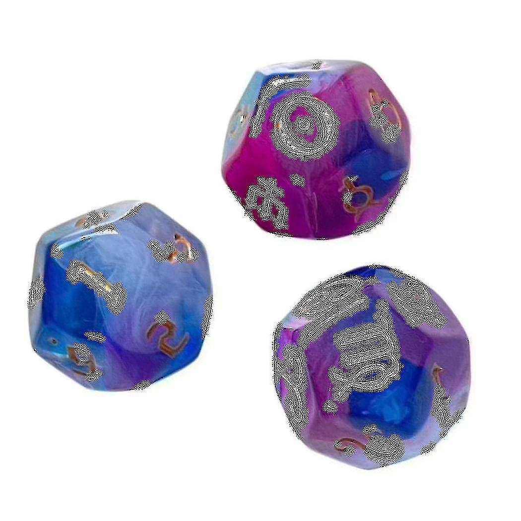 Astrological Dice Constellation Dice 12-sided Acrylic Astrology Dice For Constellation Divination T
