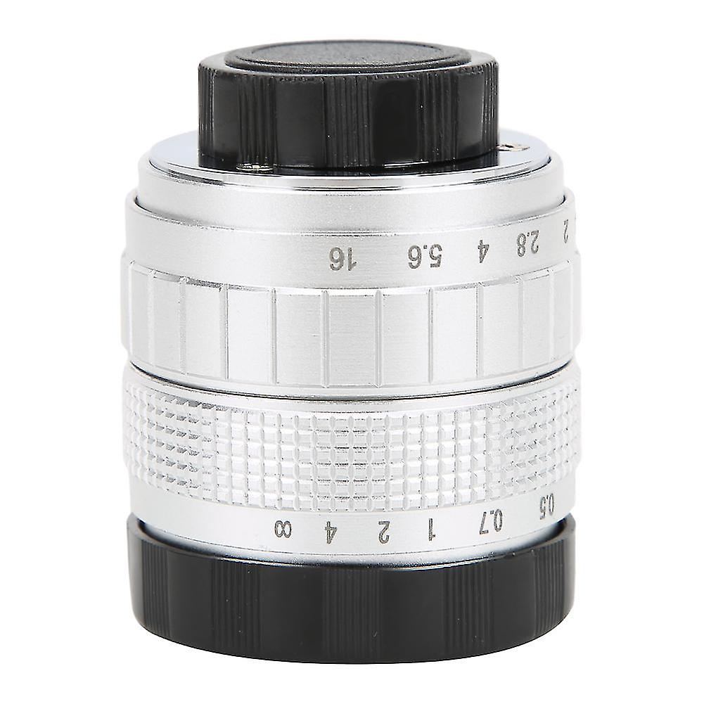 50Mm F1.4 C Mount Lens Used With Adapter Ring For Canon Mirrorless Camerasilver