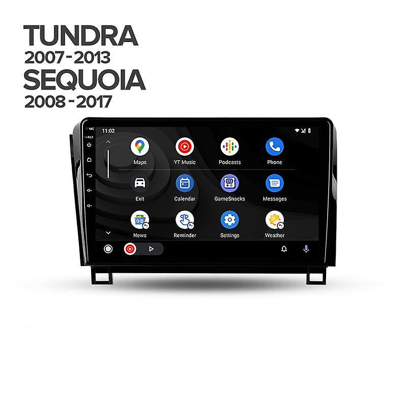 Wireless CarPlay Android Radio for Toyota Tundra XK50 2007-2013 Sequoia XK60 2008-2017 Multimedia